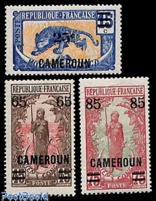 Definitives, overprints 3v