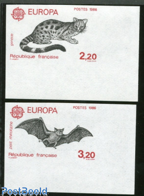 Europa 2v, imperforated