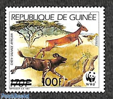 100f on 170f, WWF, Stamp out of set