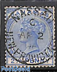 2.5p, Blue, Stamp out of set