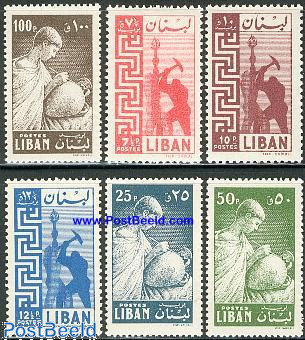 Definitives 6v