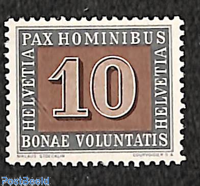 10c, Stamp out of set