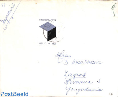 45+20c on cover