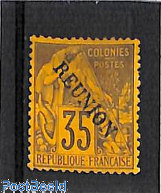 35c, Stamp out of set, without gum