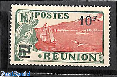 10fr on 5fr, Stamp out of set