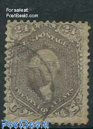24c, Lilac/grey, used