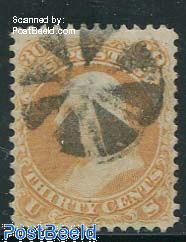 30c Orange, used