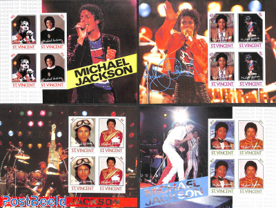 Michael Jackson 4  s/s, imperforated