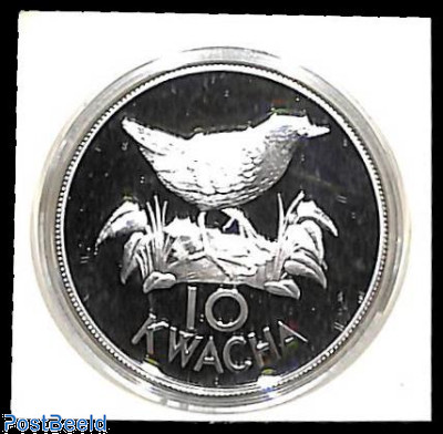 10 Kwacha, WWF silver coin