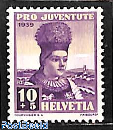 10c, Freiburg, Stamp out of set