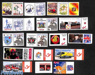 Personalised stamps on topic Fire fighters