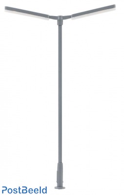 LED Cross-mast light, dual-arm, cold white