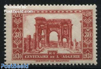 30c+30c, Timgad, Stamp out of set
