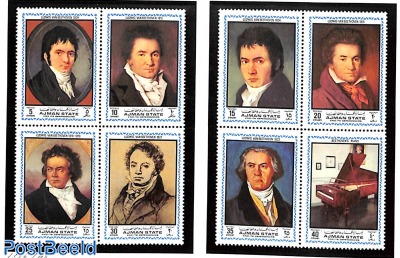 Ludwig von Beethoven 8v, imperforated