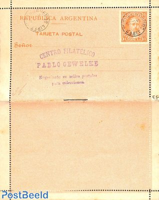 Reply paid card letter 1.5c
