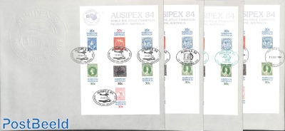 11 Ausipex covers with s/s, all with different Cancellations