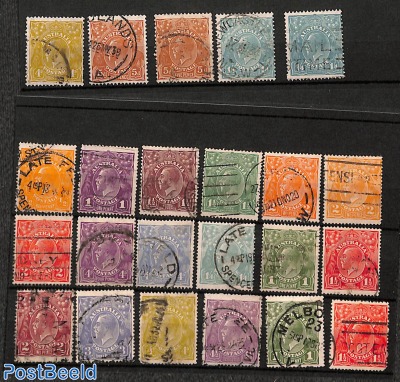 Lot used stamps Australia
