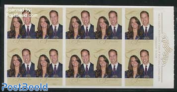 William & Kate wedding foil booklet