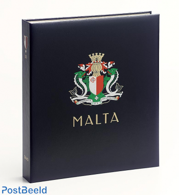 Luxe band postzegelalbum Malta Rep. III