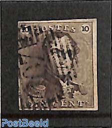 10c greybrown, used