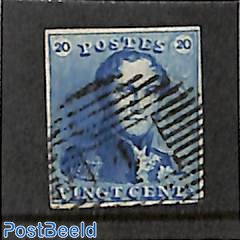 20c blue, used