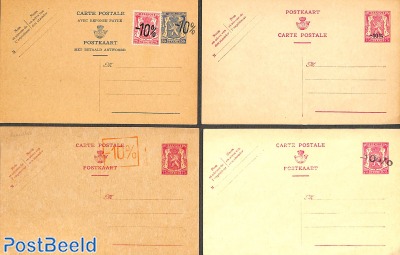 4x unused postal stationary -10%