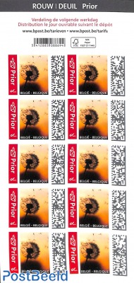 Mourning stamp booklet s-a