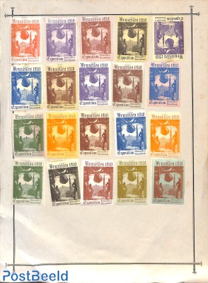 Bruxelles 1910 exposition, 20 seals
