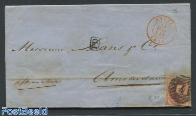 Folding letter from Antwerpen to Amsterdam. See Anvers mark.