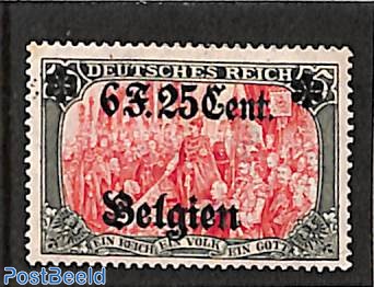 6F.25Cent on 5M, Stamp out of set