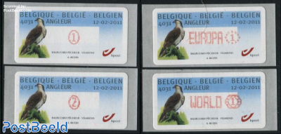 Automat stamp, bird 4v