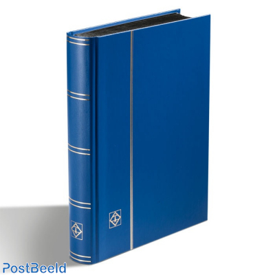 Leuchtturm Basic Insteekboek 32 Zwarte Bladen (A5) Blauw