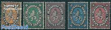 Definitives 5v (value in centimes/francs)