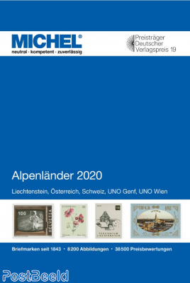Michel catalogue E1, Switzerland, Austria, Liechtenstein, UNO, 2020 edition