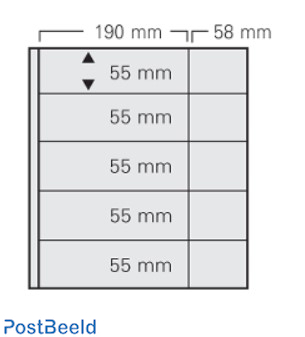5 bladen Garant transparant 5x190x55+5x58x55mm