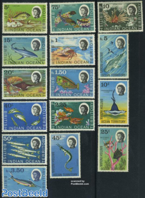 Definitives, marine life 15v