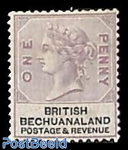 1d, Bechuanaland, stamp out of set
