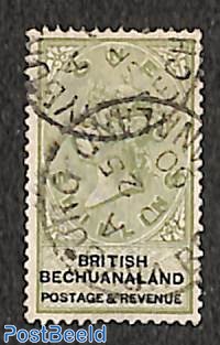 1sh, Bechuanaland, stamp out of set