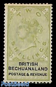 2sh, Bechuanaland, stamp out of set, without gum