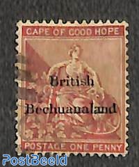 1d, Bechuanaland, stamp out of set