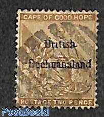 2d, Bechuanaland, stamp out of set