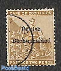 2d, Bechuanaland, stamp out of set
