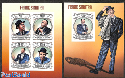Frank Sinatra 2 s/s, imperforated