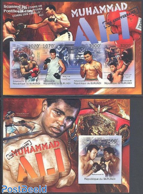 Muhammad Ali 2 s/s, imperforated
