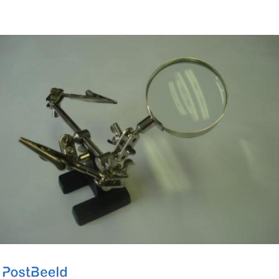 Third-Hand Tool with Magnifying Glass