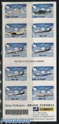 Aeroplanes 10v s-a in booklet