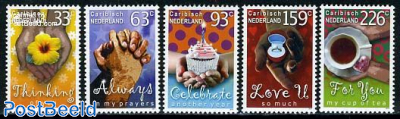 Wishing stamps 5v