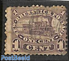 New Brunswick, 1c, brownviolet, used