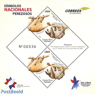 Perezosos, national symbol s/s