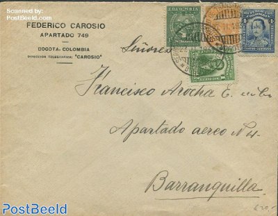 Envelope to Barranquilla